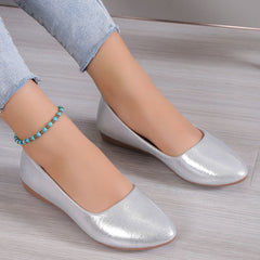 Women's Solid Flat Shoes Casual Pointed Toe Work Shoes Lightweight