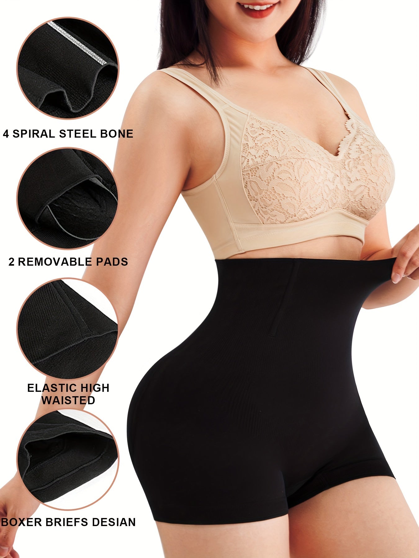 High Waist Shaping Shorts Compression Tummy Control Slimmer Shorts