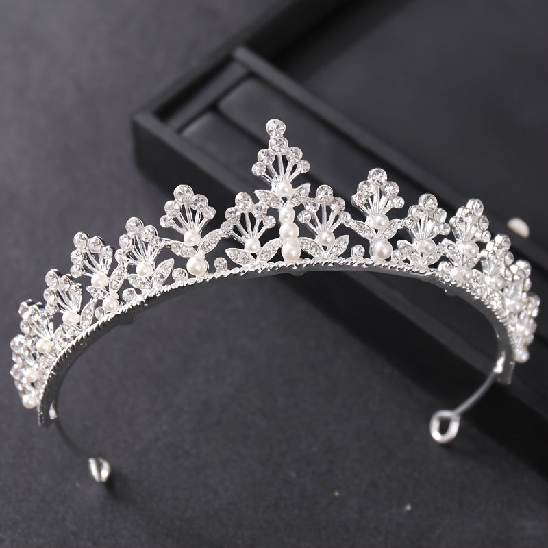 Sparkling Crystal Crown Princess Tiaras Bride Wedding Hair Accessories