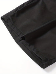 Men's Active Elastic Waist Drawstring Shorts with Zipper Pocket