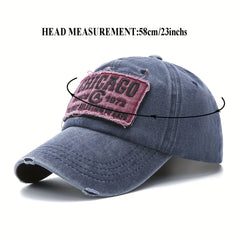 Retro Washed Denim Men Baseball Hat