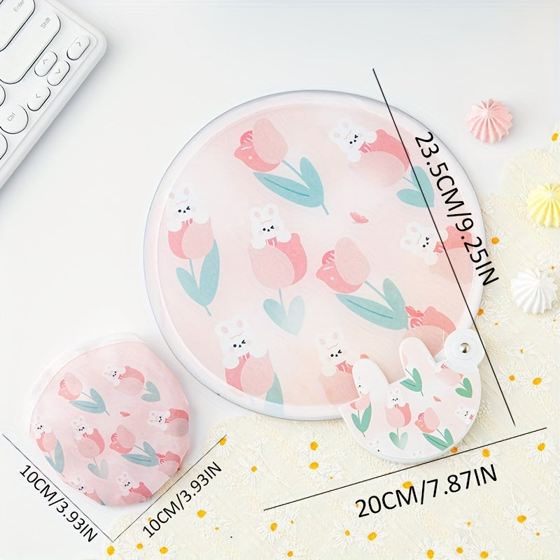 Portable Small Fan Cartoon Folding Mini Round Fan