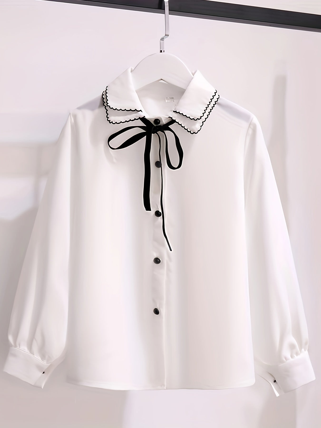 Girls Varsity Button Down Shirt Top for Fall Spring