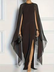 Bridesmaid Dress High Split Maxi Formal Dress