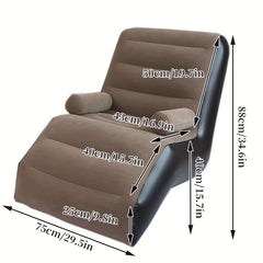 Portable Inflatable Lounger Sofa Outdoor Indoor Recliner