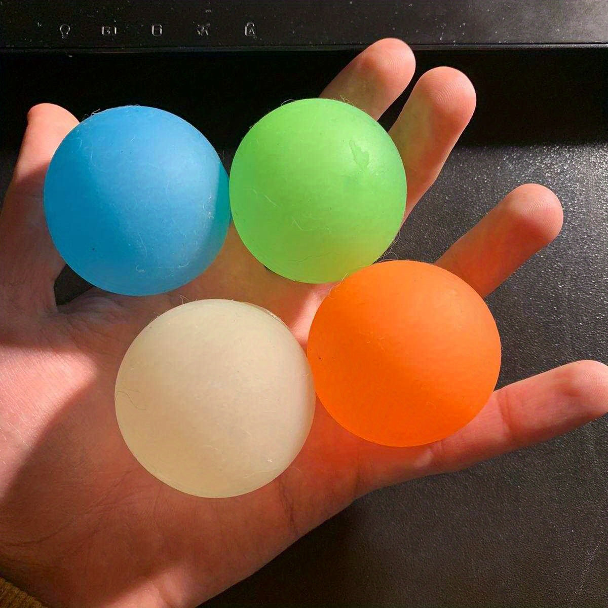 24pcs Glow In The Dark Sticky Balls Stress Balls For Adults