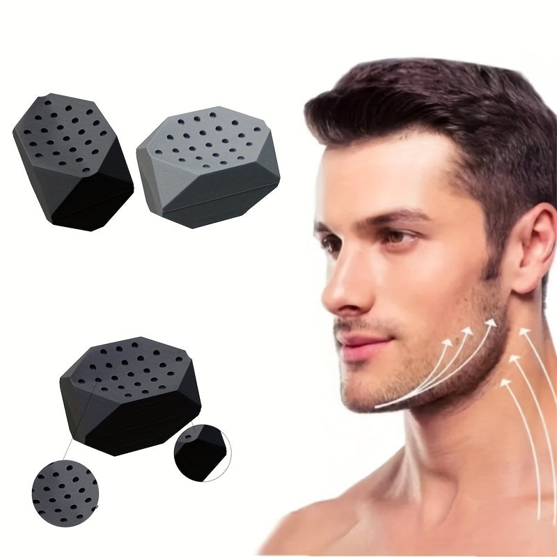 2pcs Silicone Jawline Trainer for Jaw and Neck Exercise