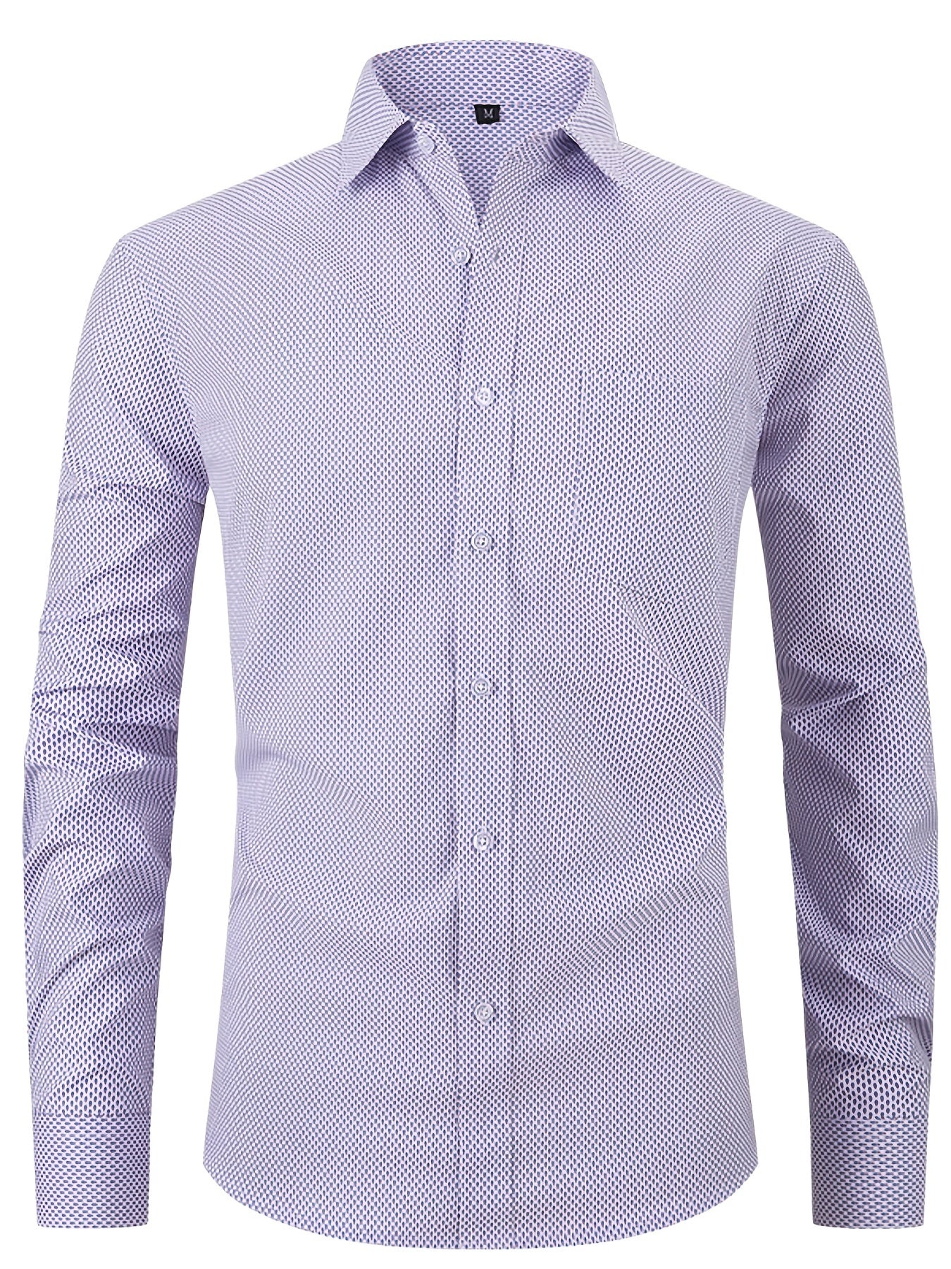 Men's Plaid Casual Shirt Long Sleeves Regular Fit