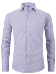 Men's Plaid Casual Shirt Long Sleeves Regular Fit