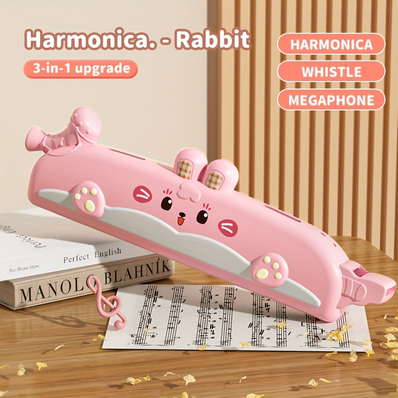 2pcs Cartoon 16 Hole Harmonica Toy Instrument for Boys and Girls