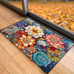 Creative Flower Door Mat Non-slip Indoor Rug Living Room Bedroom Entrance