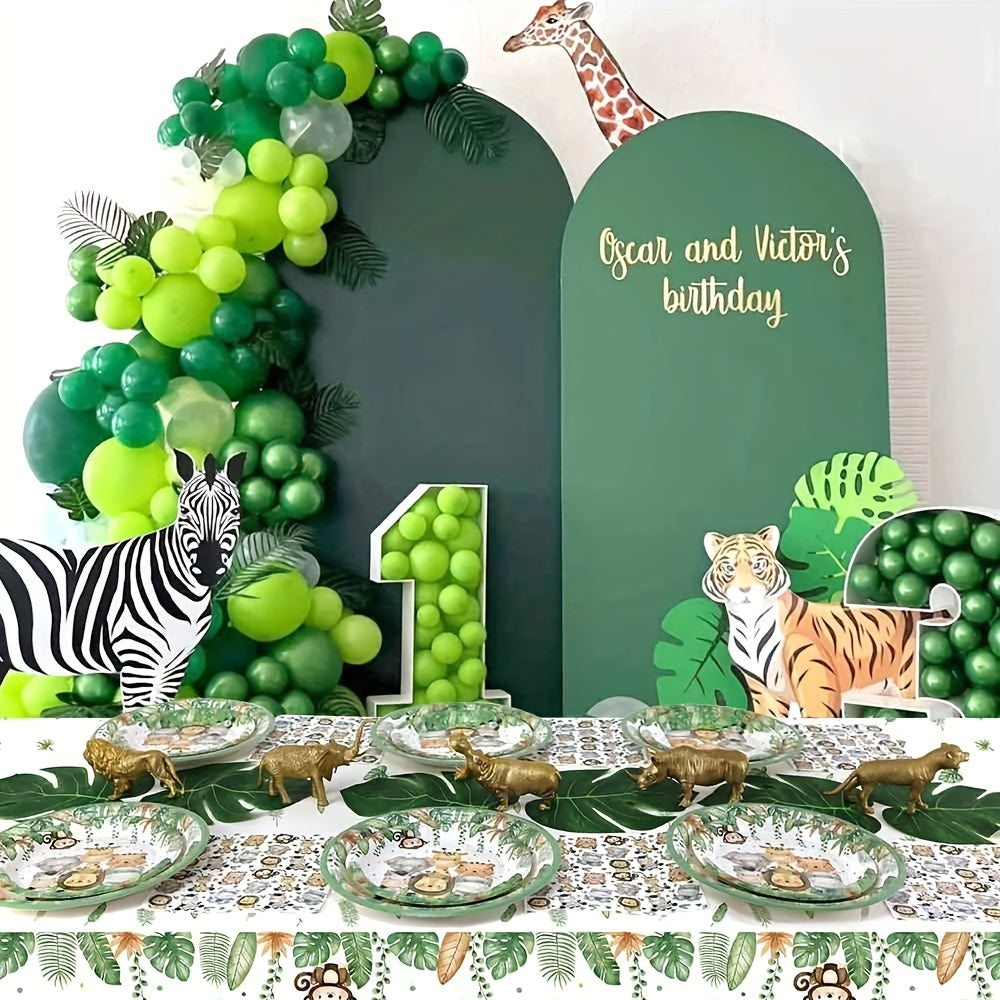 Jungle Safari Shower Plates Napkins For Wild One Birthday Party Supplies