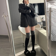 Colorblock Thigh High Socks Women's Stockings