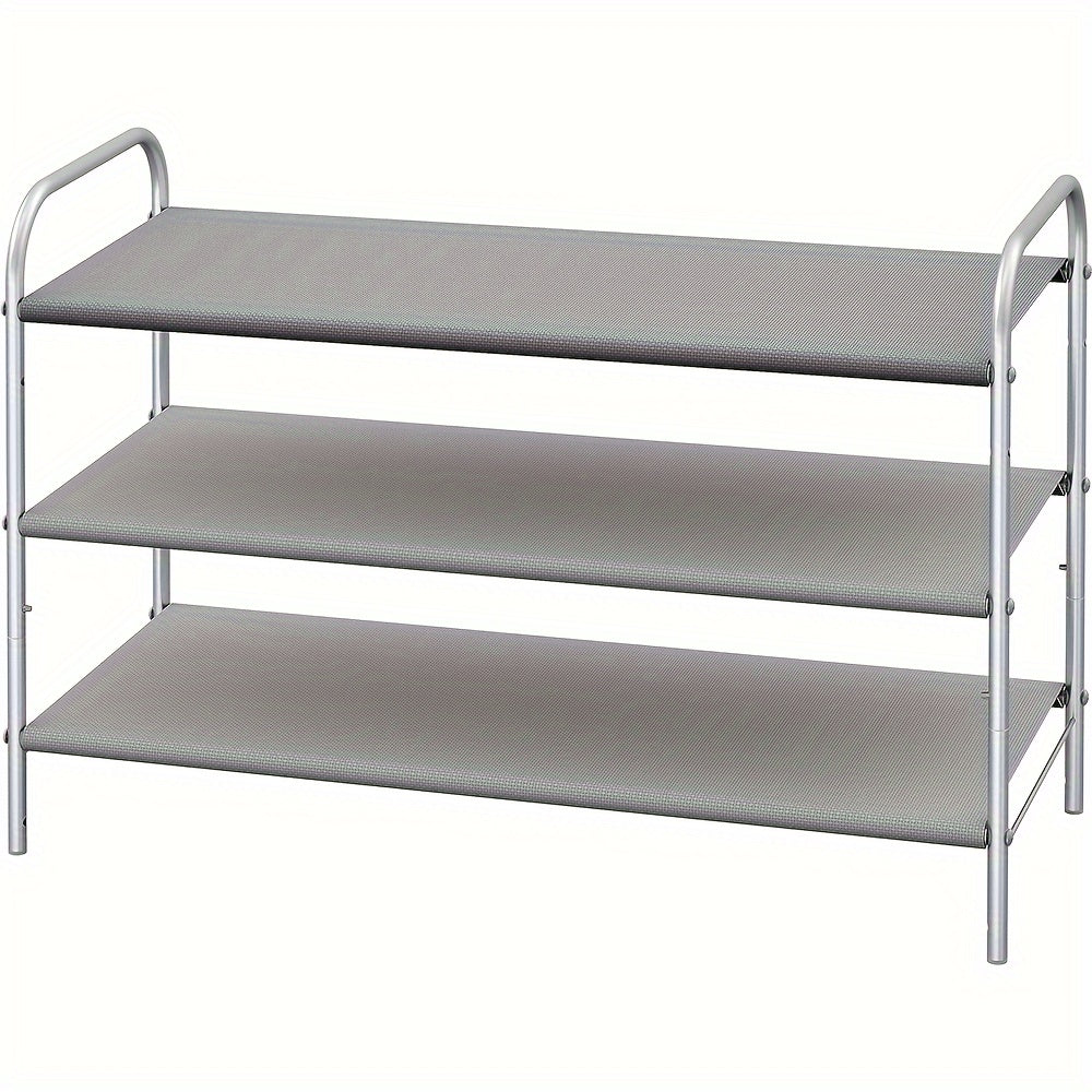 3 Tier Shoe Rack Storage Organizer Metal Tube Home Decor Gift Man Woman