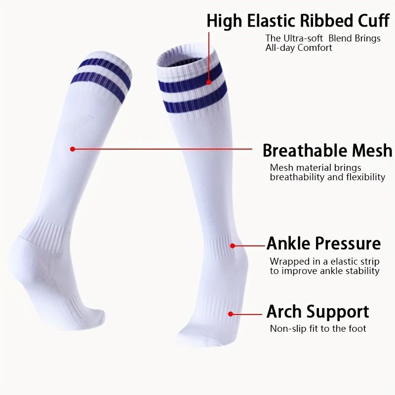 Men's Mid Calf Sport Socks Sweat Absorbing Breathable Socks