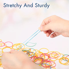 100-500 Multicolor Assorted Rubber Bands Sturdy Heat Resistant Band