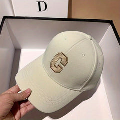C Label Embroidery Baseball Cap Casual Golf Sun Hat Women