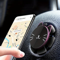 Car Steering Wheel Magnetic Phone Holder Keep Phone Secure GPS Navigation