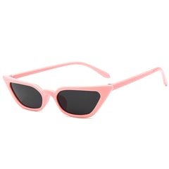 Small Cat Eye Sunglasses Vintage Skinny Frame Y2K Shades