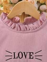 Embroidered Ruffle Collar Dress for Girls - Vacation Ready