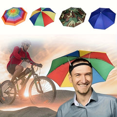 Portable Umbrella Hat Sunshade UV Protection Hat Camping Fishing Beach