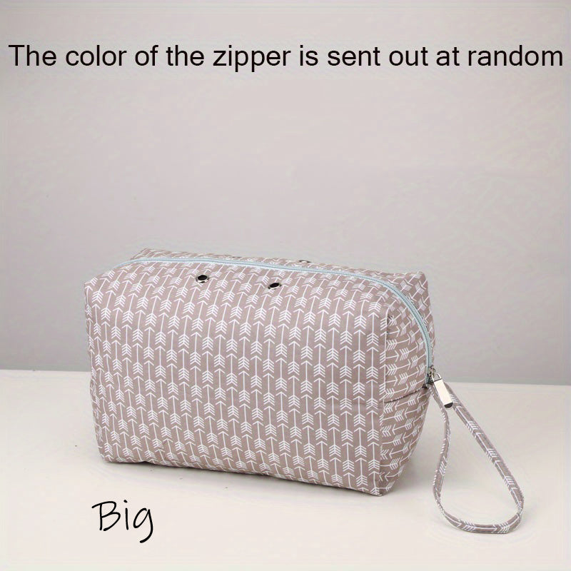 Yarn Storage Bag Crochet Organizer Bag With Dividers Gray