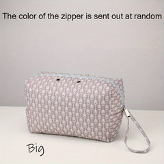 Yarn Storage Bag Crochet Organizer Bag With Dividers Gray