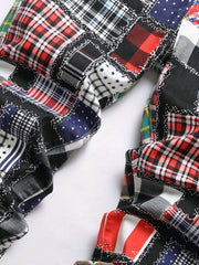 Slim Fit Patchwork Jeans Men's Casual Denim Pants