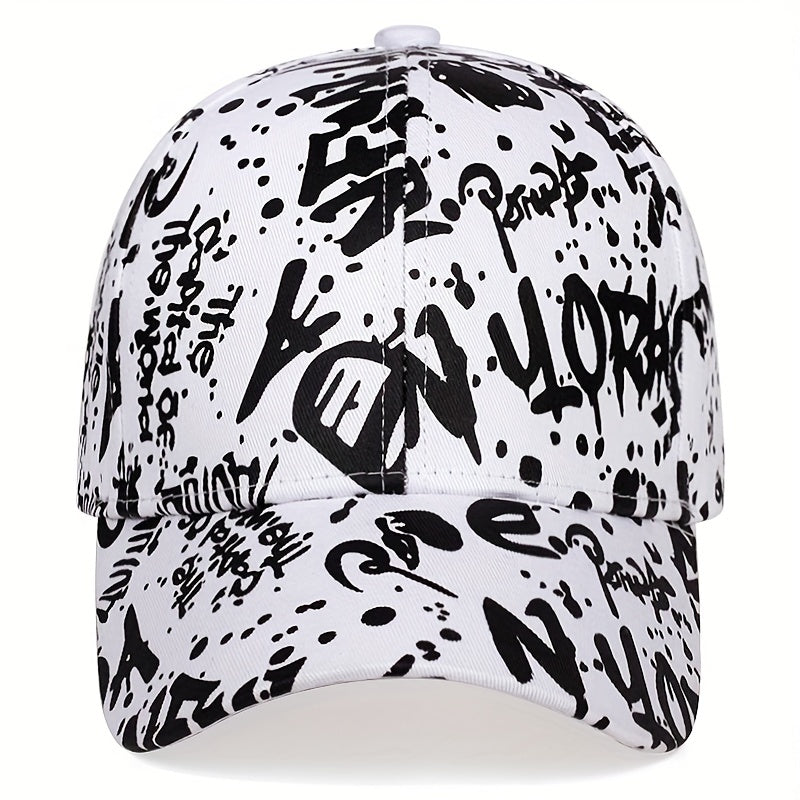 Men's YDN Graffiti Baseball Cap Adjustable Casual Hat