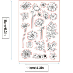 Flower Transparent Silicone Stamp Seal Gift For Boys And Girls