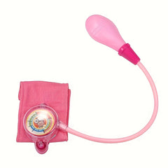 Fun Medical Role Play Set for Kids - Pink Sphygmomanometer Toy Stethoscope