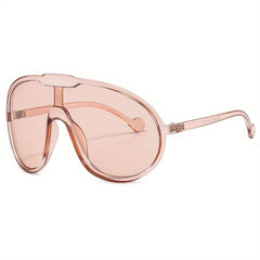 Y2K Clear Frame Oversized Sunglasses UV400