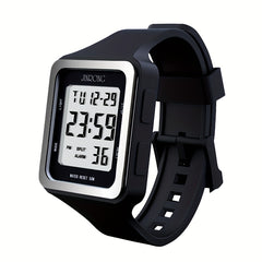 Silicone Strap Sport Digital Wrist Watch Date Alarm Back Light