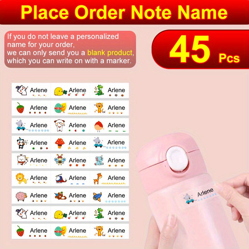 Custom Name Sticker Waterproof Personalized Stationery Tag Label