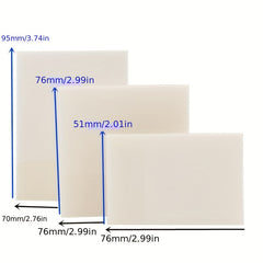 50PCS Transparent Sticky Notes Set Clear Self Stick Notes Waterproof Memo Pads
