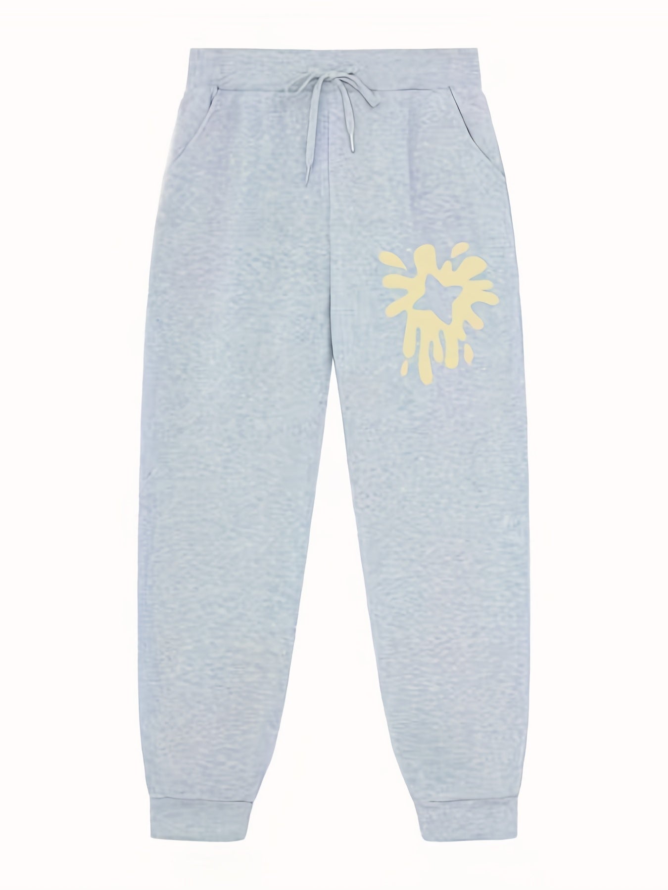 Men's Print Joggers Stretch Waist Sweatpants