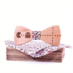 Wooden Carved Bow Tie for the Creative Individual