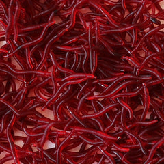 100pcs Bionic Soft Earthworm Baits for Fishing