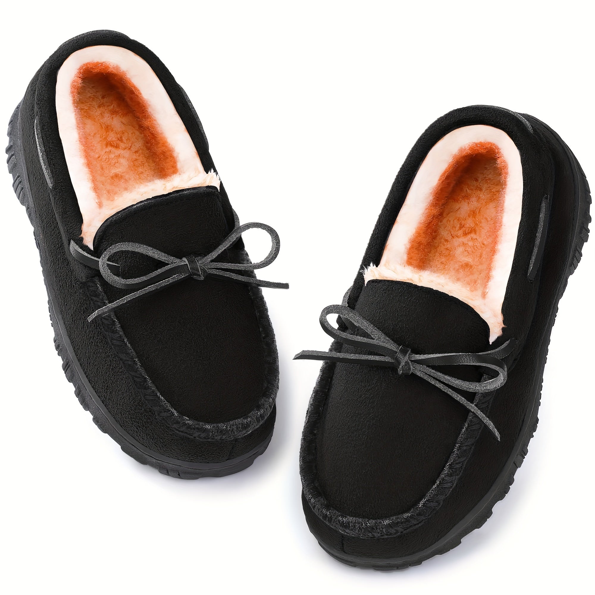 Boys Slip On Fleece House Shoes Non Slip Soft Bottom Walking Shoes