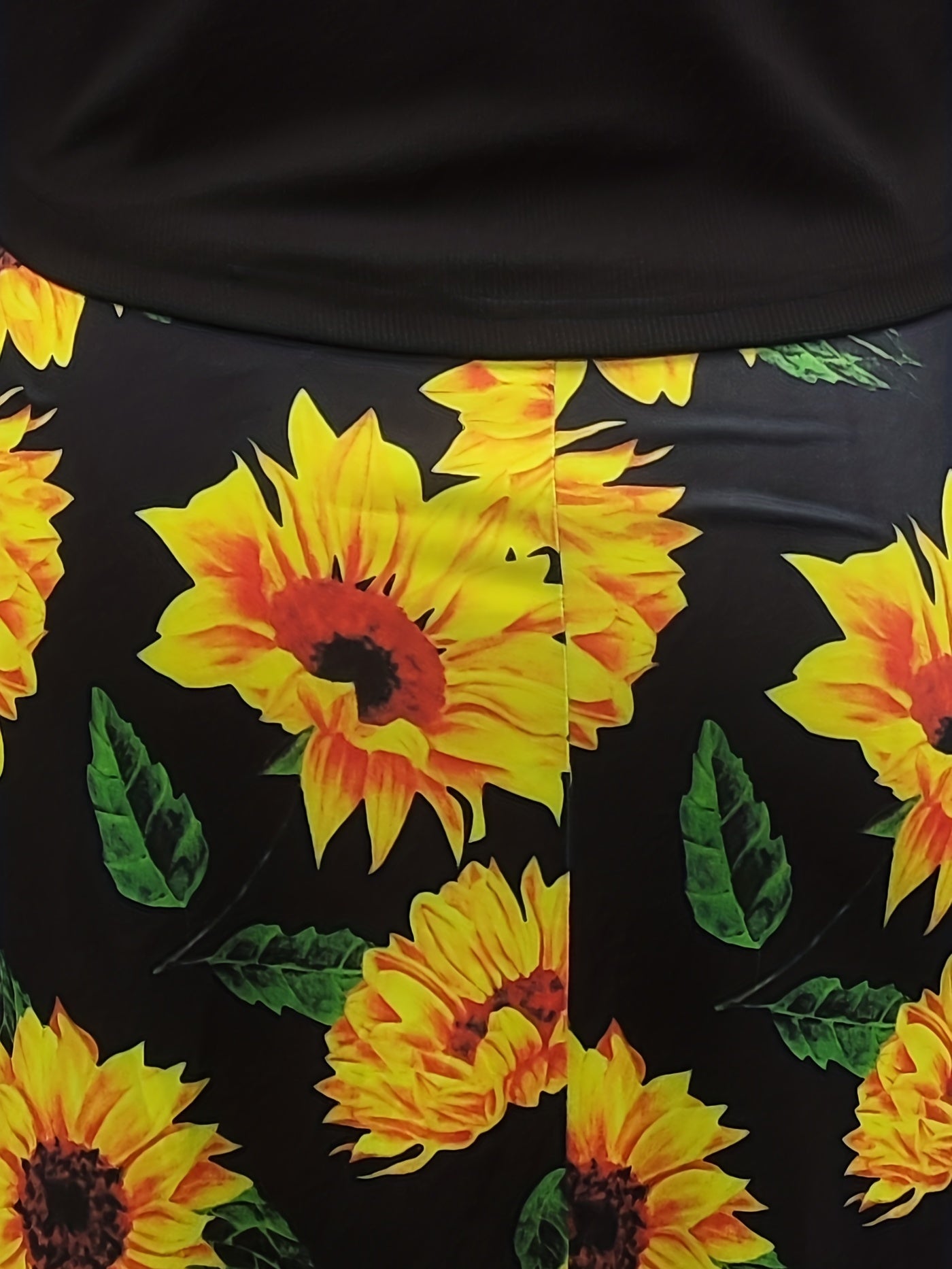 Sunflower Print Cami Dress & Long Sleeve Cardigan Set