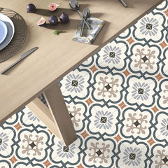 9pcs Morocco Tile Peel And Stick 20x20 Printed Waterproof V