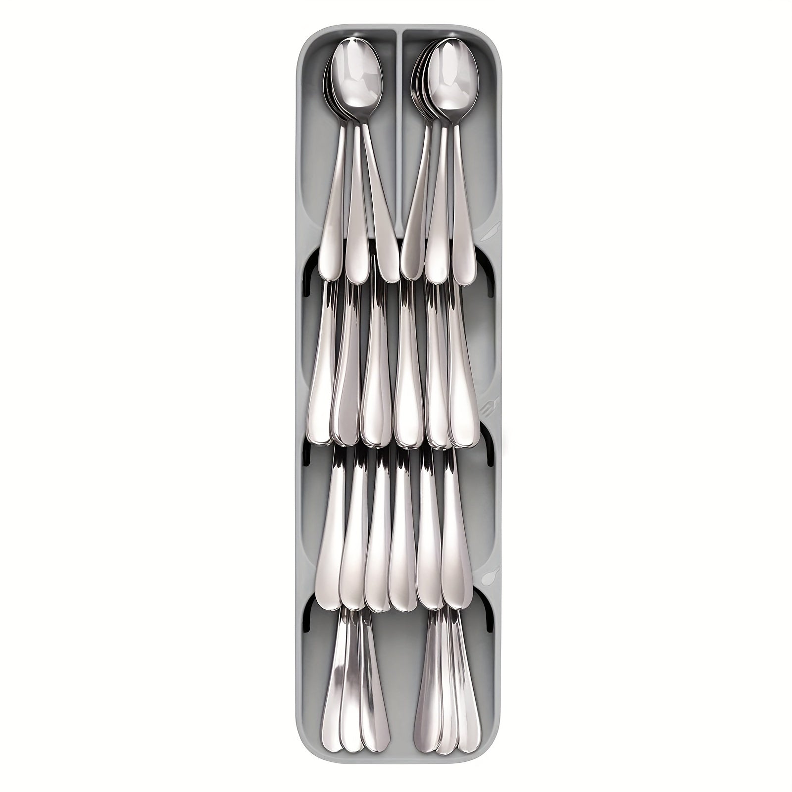 Compact Cutlery Organizer Kitchen Drawer Tray