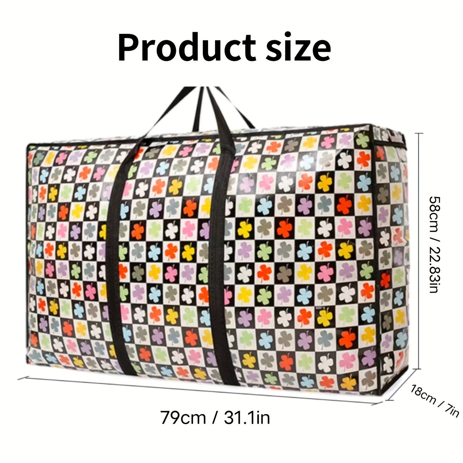 Heavy Duty Moving Bag With Reinforced Handles - Perfect for Storing Clothes