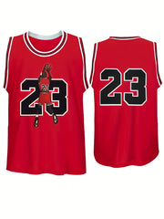 Boys Kids 23 Basketball Vest Sports Summer Top