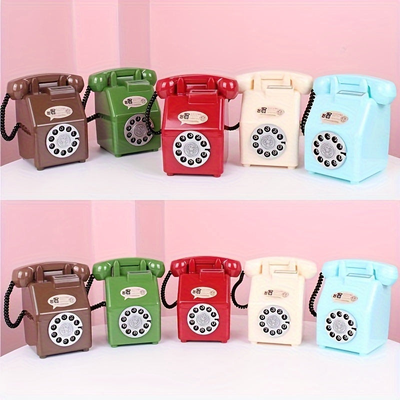 Vintage Telephone Money Box Retro Piggy Bank