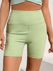 High Waist Butt Lifting Biker Shorts Slim Fit Workout Pants