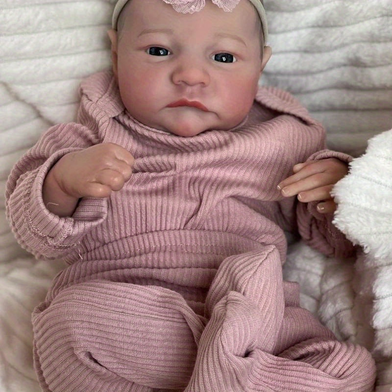 19in Reborn Baby Doll Levi Awake 3D Skin Veins Collectible Art Doll