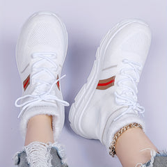 Women's High Winter Sports Sneakers Plush Inner Thermal Running Shoes