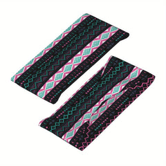 Men's Boho Headband Turquoise Soft Grip Pink Teal Non Slip Gym Yoga Hairband