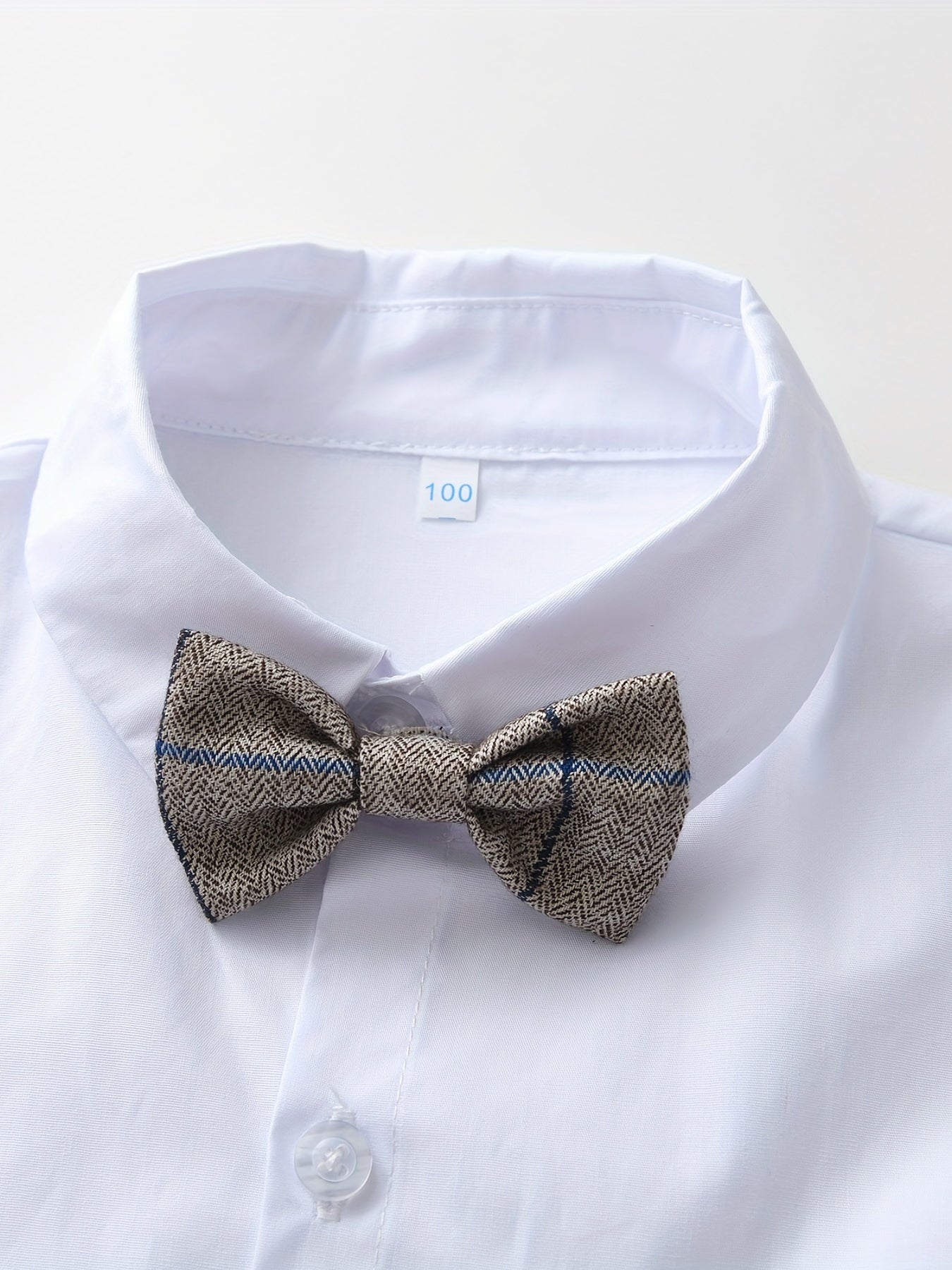 Boys Formal Outfit Set Long Sleeve Bowtie Shirt Pants Vest